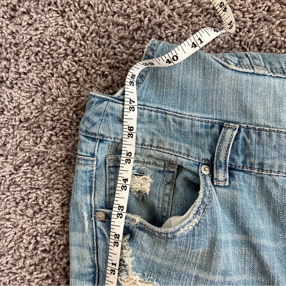 Garage Distressed Denim Overalls - Picture 5 of 8